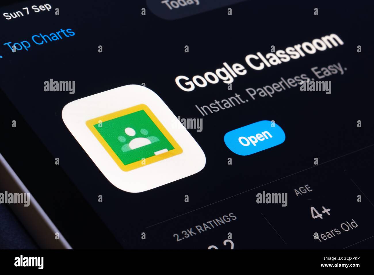 Google Classroom Banque D'Images