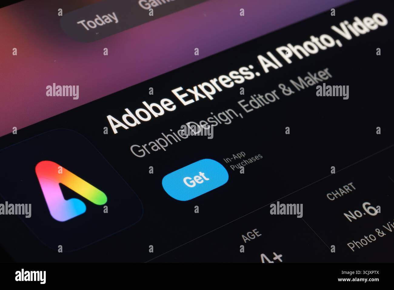 Application Adobe Express Banque D'Images