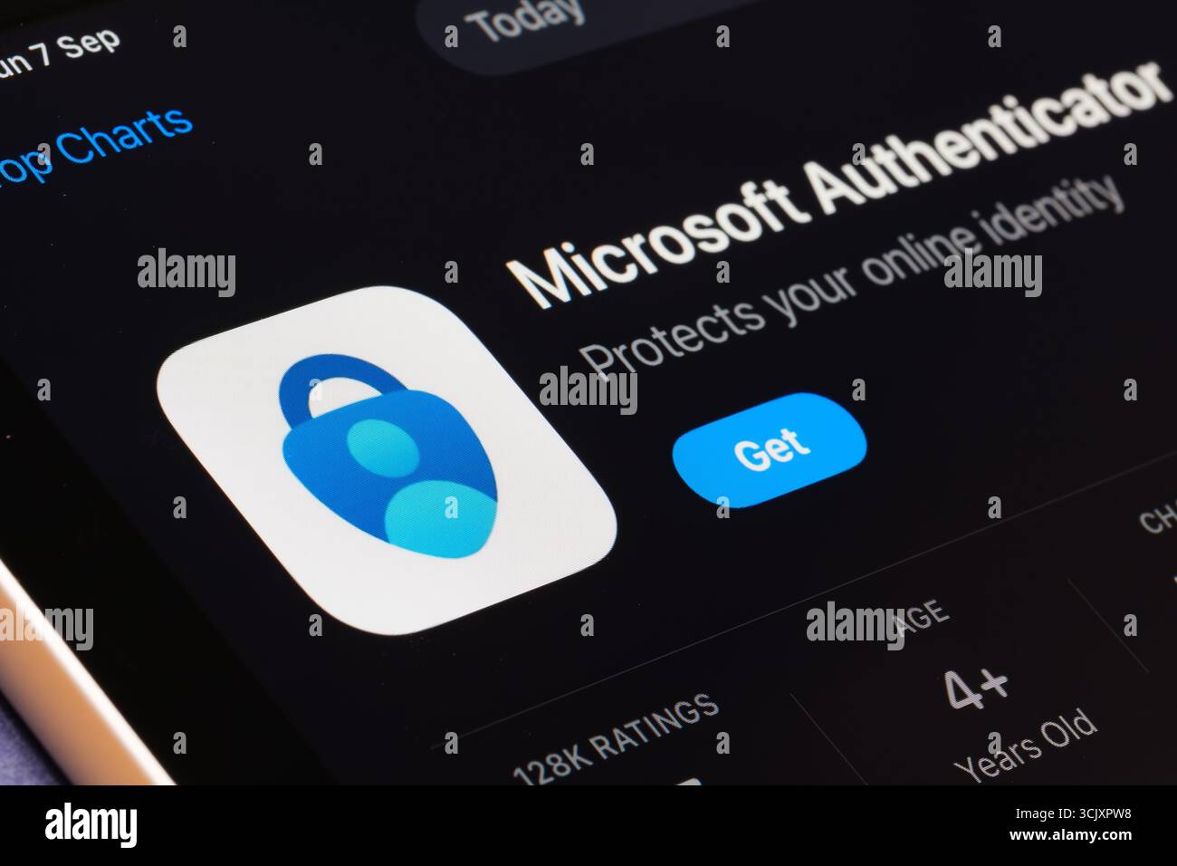 Application Microsoft Authenticator Banque D'Images