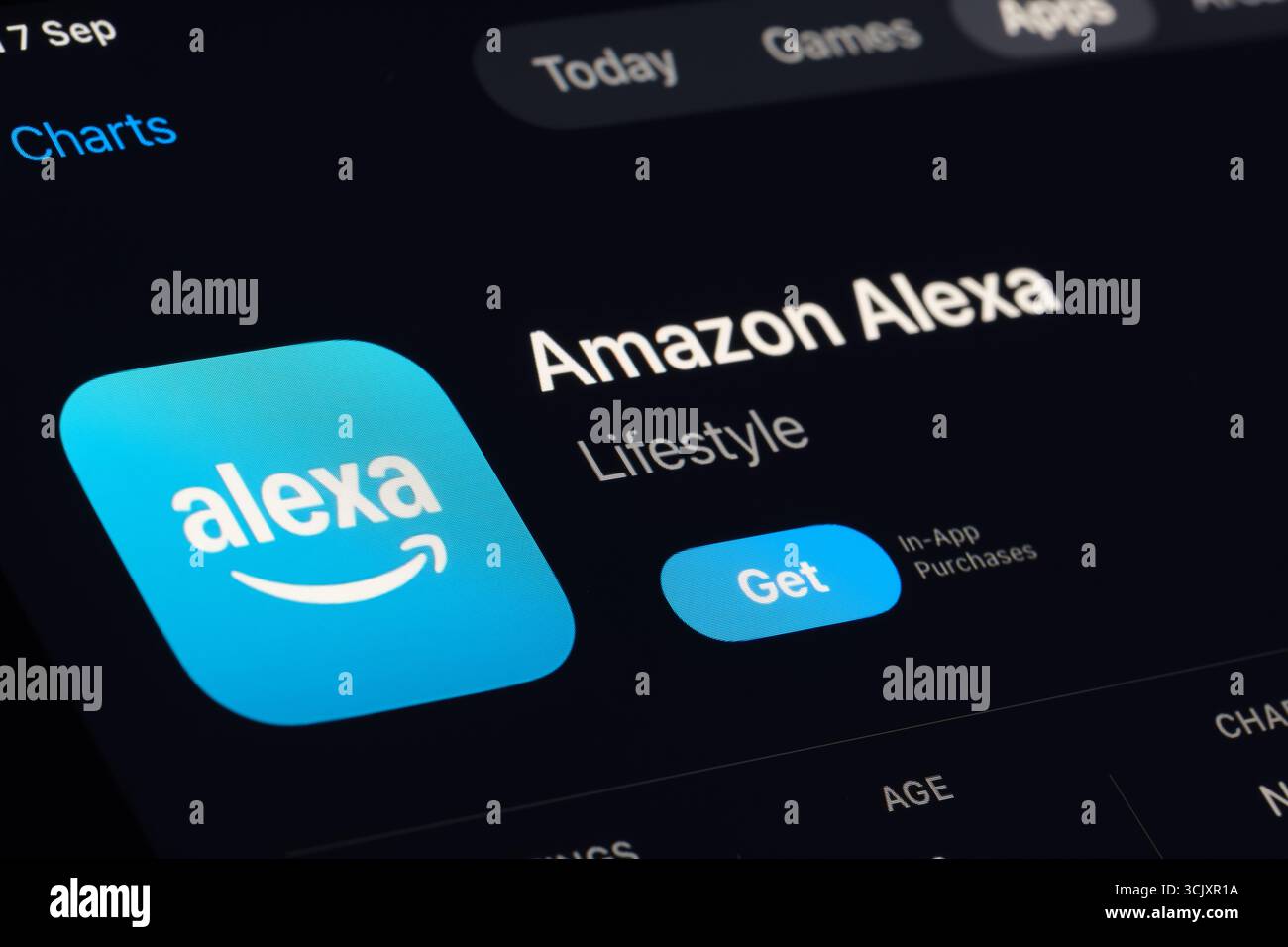Application Amazon Alexa Banque D'Images