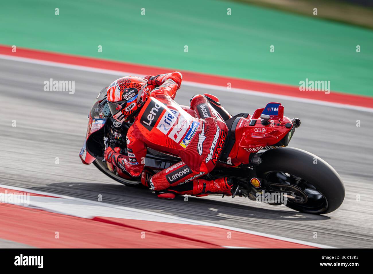 Barcelone, Espagne. Circuit de Barcelona Catalunya. 07 septembre 2025 jour de la course. Moto GP Marc Marquez (93) de Ducati Lenovo Team lors du MotoGP Gran Premi Monster Energy de Catalunya.MotoGP 5-6-7 Sep 2025, au circuit de Barcelona-Catalunya à Barcelone, Espagne. Banque D'Images