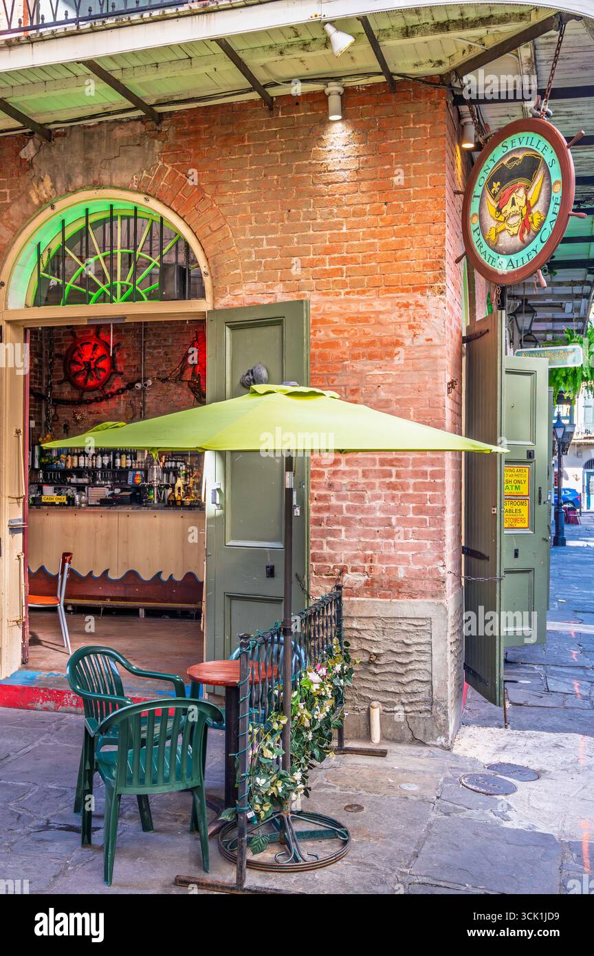 Pirates Alley Cafe, quartier français de la Nouvelle-Orléans, Louisiane, États-Unis Banque D'Images