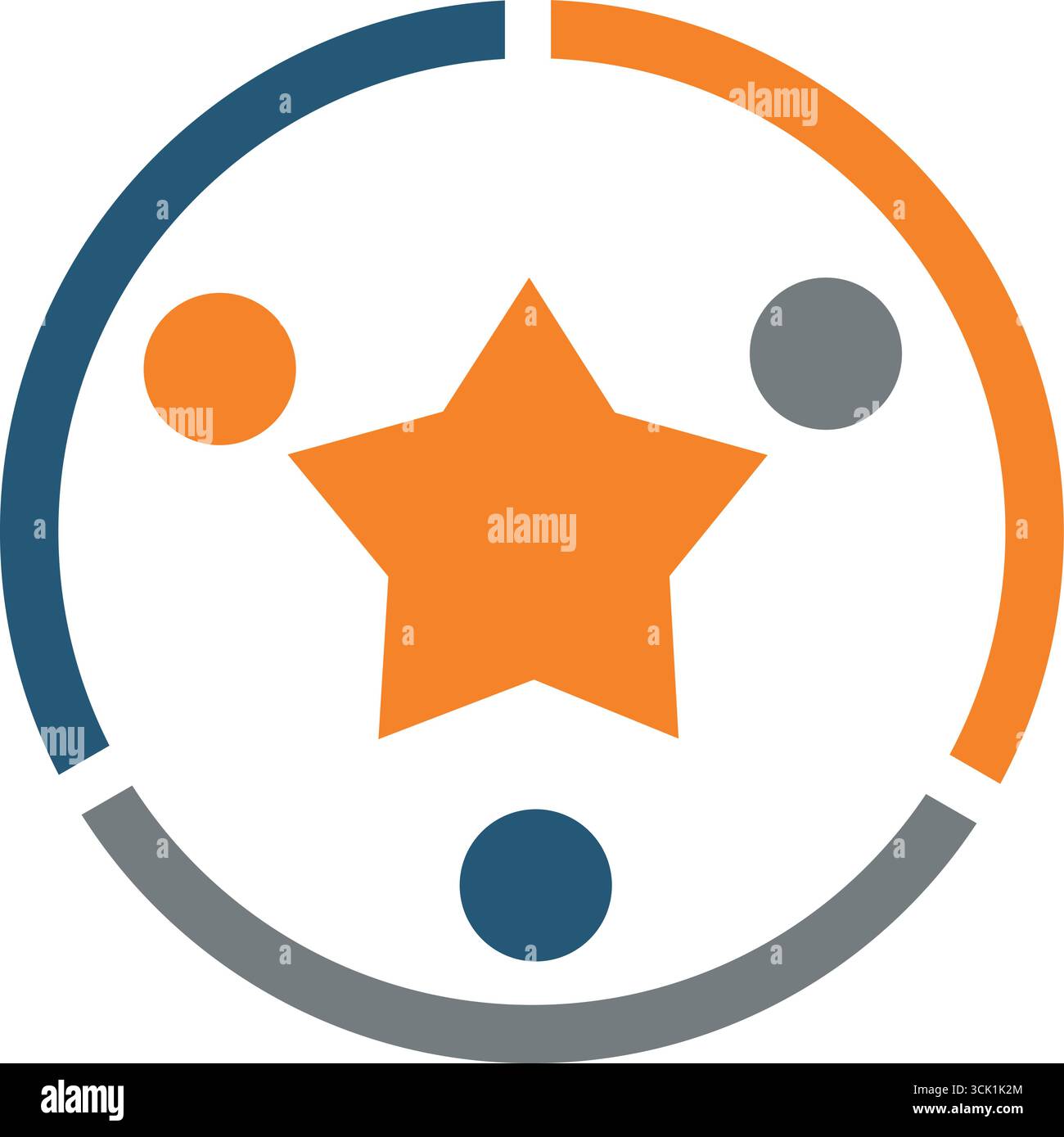 Vecteur de modèle de modèle de conception de logo pour les solutions de leadership mondial Illustration de Vecteur