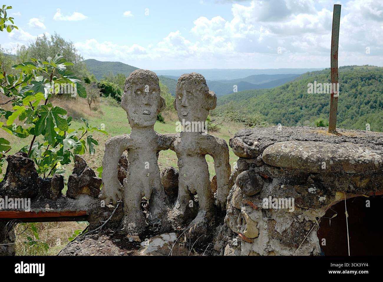 Pievelunga, sig. Girolamo scultore contadino Banque D'Images
