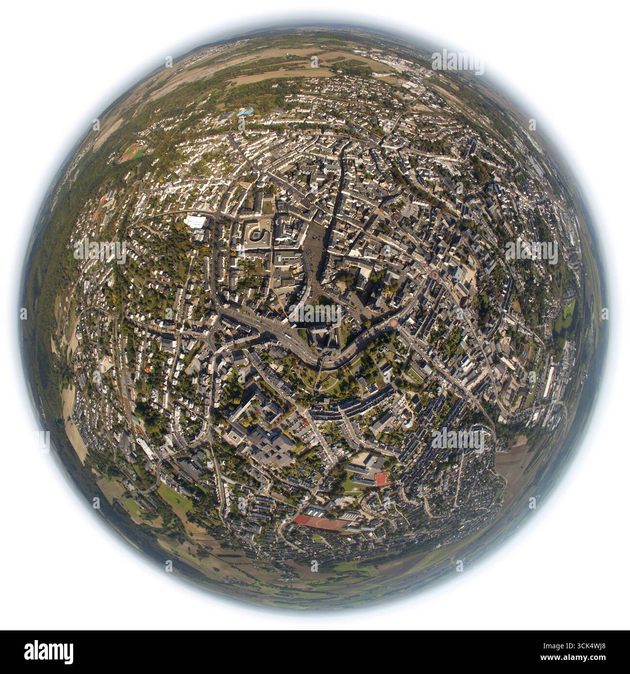 Photo aérienne, Genovevaburg, Mayen, Eifel, Rhénanie-Palatinat, Allemagne, Europe, vue oiseaux-yeux, photographie aérienne, photographie aérienne, photo aérienne Banque D'Images