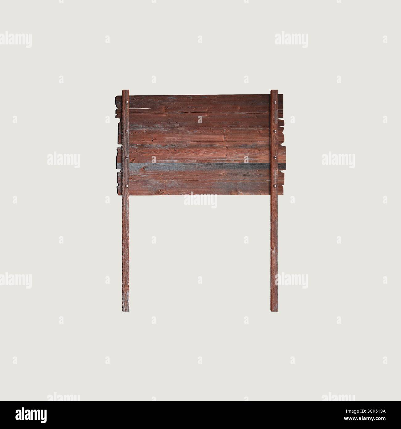 Une enseigne en bois rustique avec un aspect altéré, adapté à l'affichage extérieur ou à des fins d'information. Banque D'Images Une enseigne en bois rustique avec un aspect altéré, adapté à l'affichage extérieur ou à des fins d'information. Banque D'Images