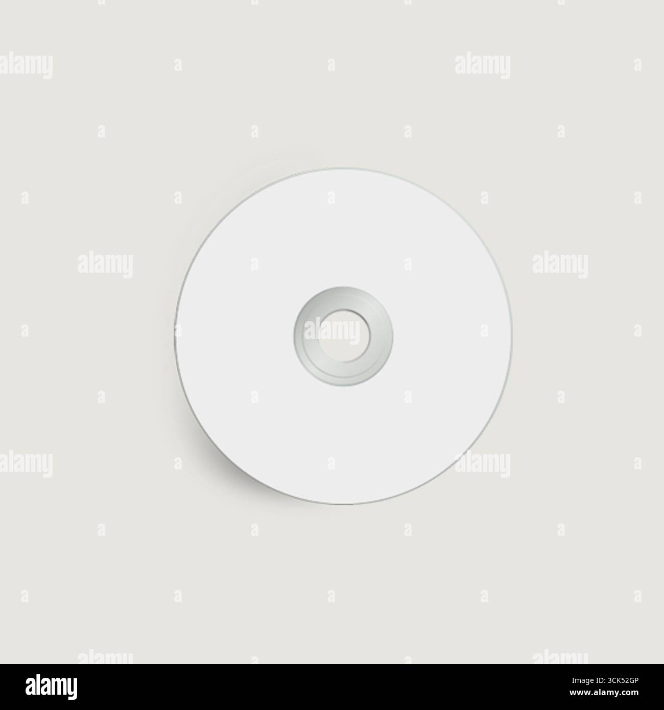 dvd blanc vierge isolé sur fond Uni , adapté à votre projet d'élément. Banque D'Images