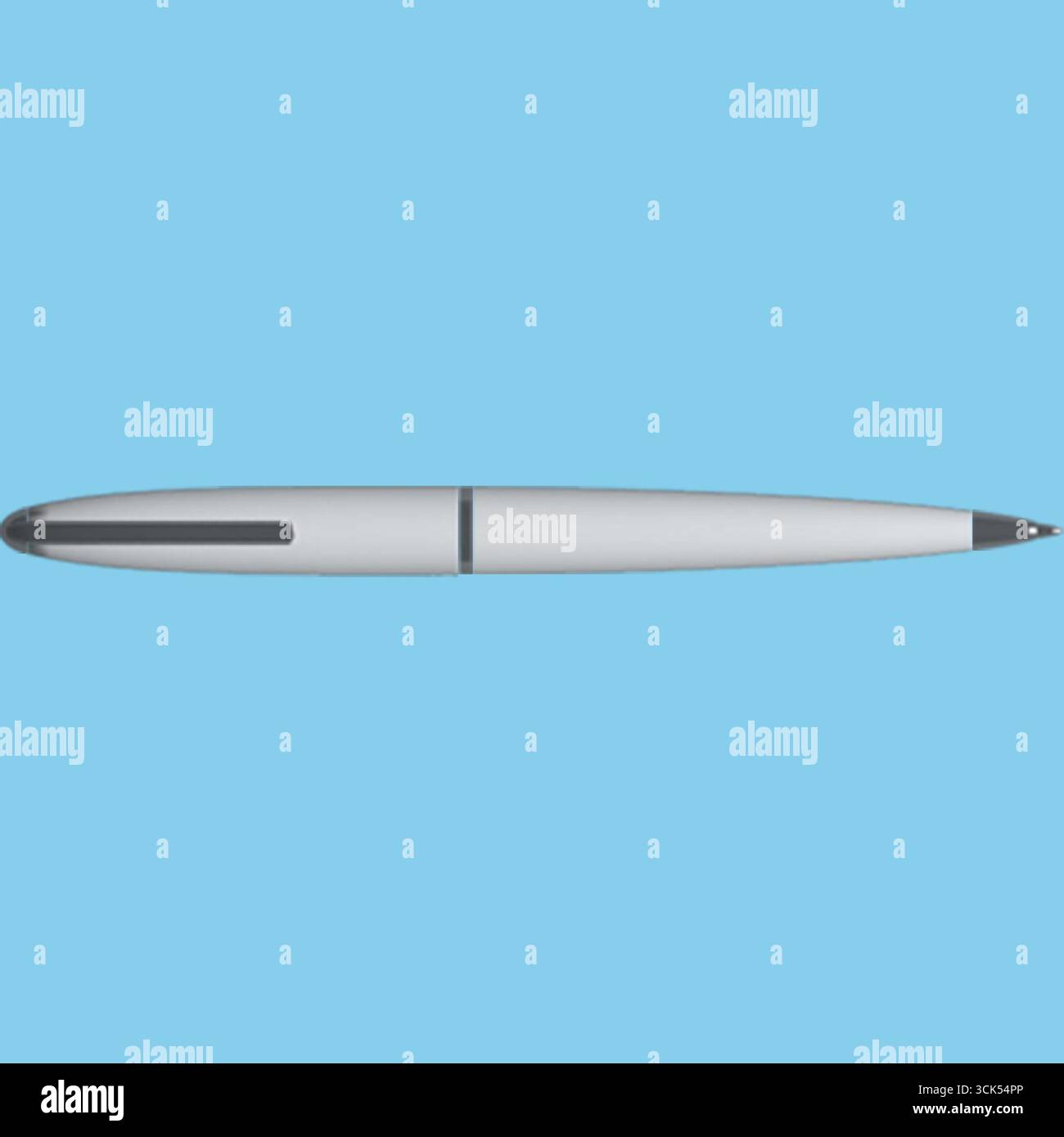 Un stylo élégant et moderne conçu pour écrire avec une esthétique minimaliste. Banque D'Images