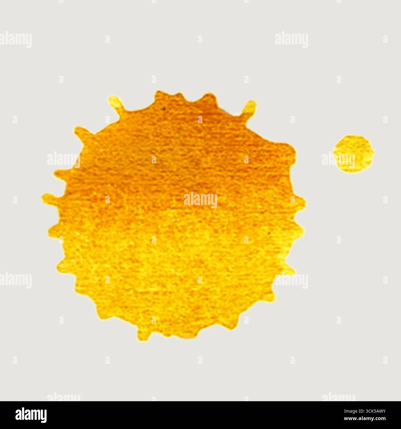 Une illustration lumineuse et stylisée du soleil avec un corps céleste plus petit à proximité, évoquant chaleur et énergie. Banque D'Images