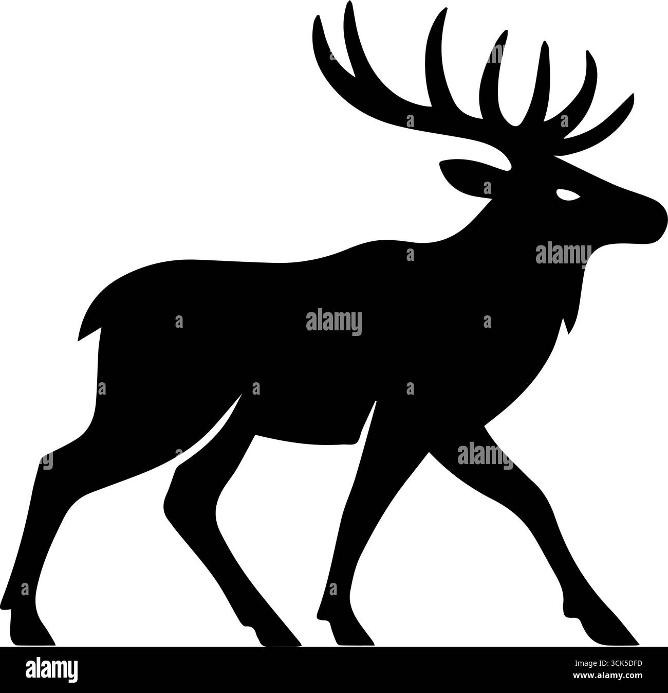 Silhouette majestueuse de wapitis marchant gracieusement à travers la nature Illustration de Vecteur Silhouette majestueuse de wapitis marchant gracieusement à travers la nature Illustration de Vecteur