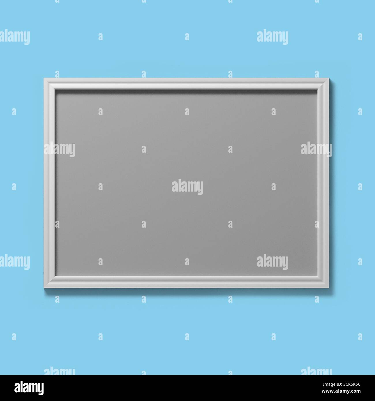 Un cadre gris vierge avec un design classique, prêt pour une image ou une œuvre d'art à insérer. Banque D'Images