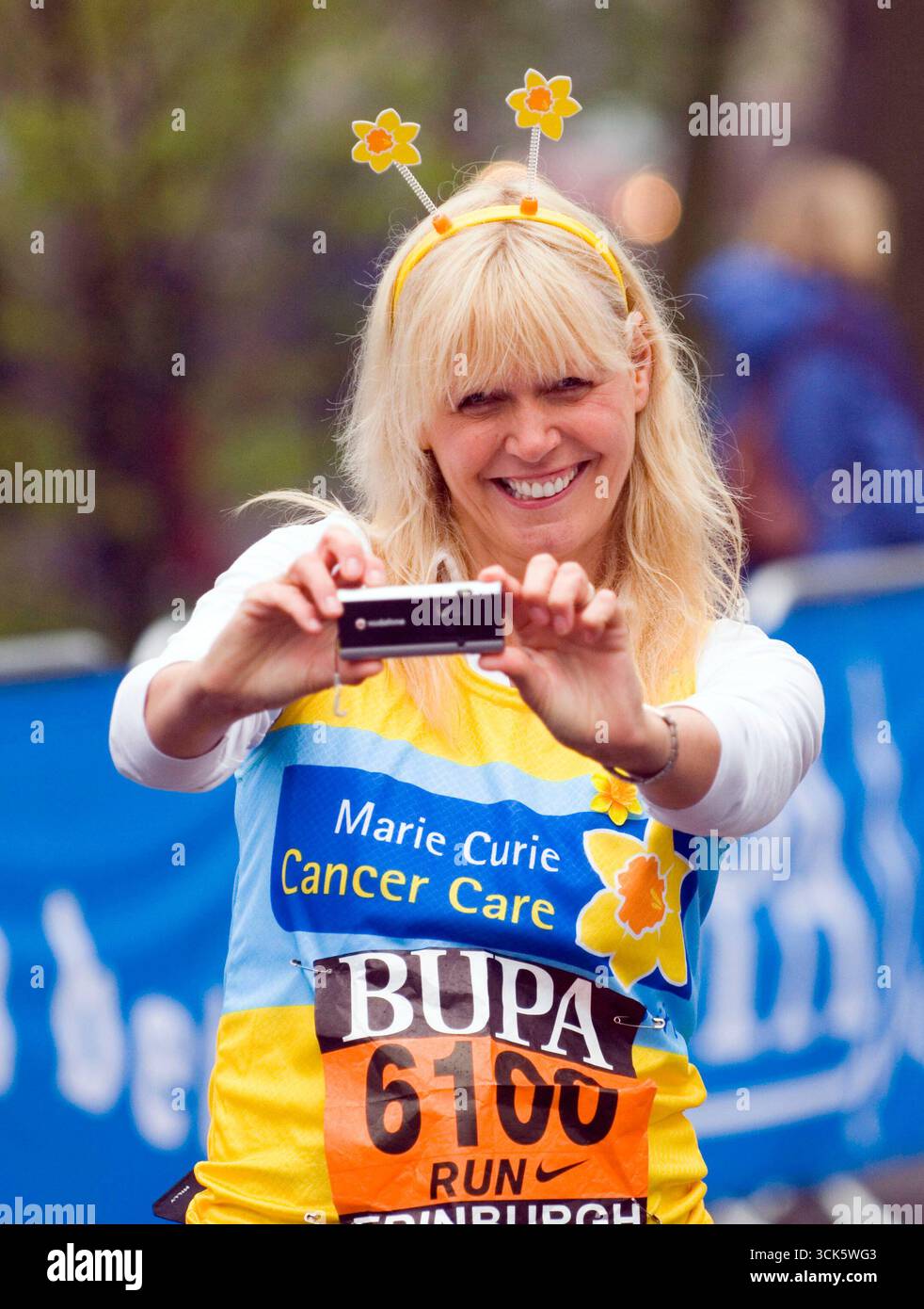 Julie Peasgood à la Great Edinburgh Run (course sur route de 10 km), Édimbourg - 07 mai 2006 Banque D'Images