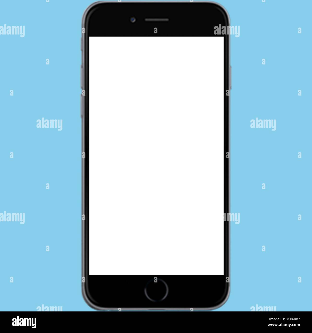 Un écran de smartphone vierge, prêt pour l'interaction ou l'affichage de l'utilisateur. Banque D'Images