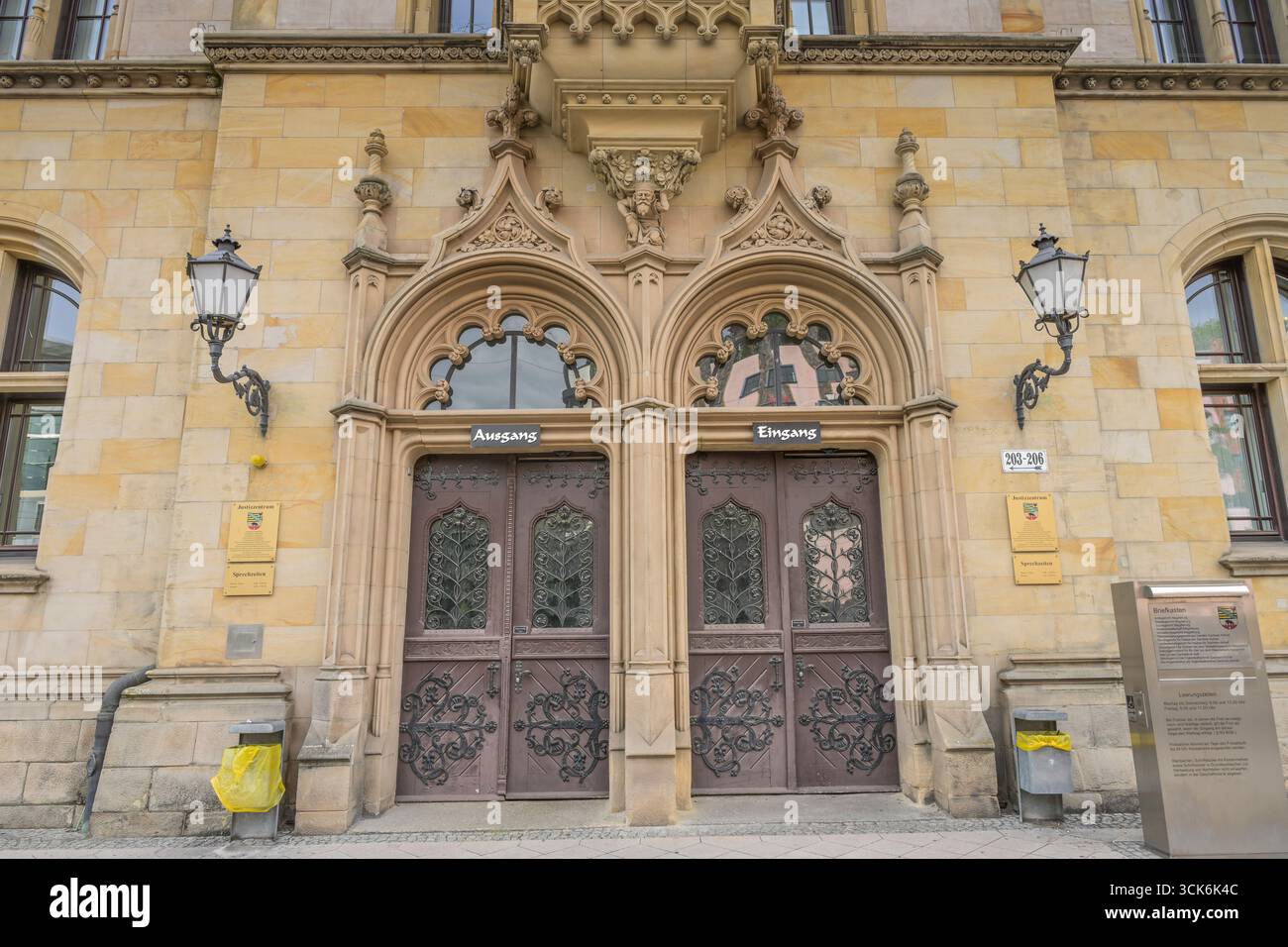 Justizzentrum Eike von Repgow, Breiter Weg, Magdeburg, Saxe-Anhalt, Deutschland Banque D'Images