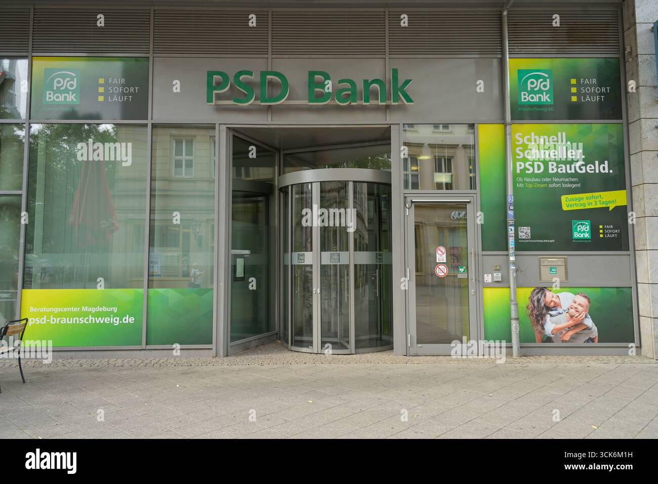 PSD Bank Braunschweig EG, Alter Markt, Magdeburg, Saxe-Anhalt, Deutschland Banque D'Images
