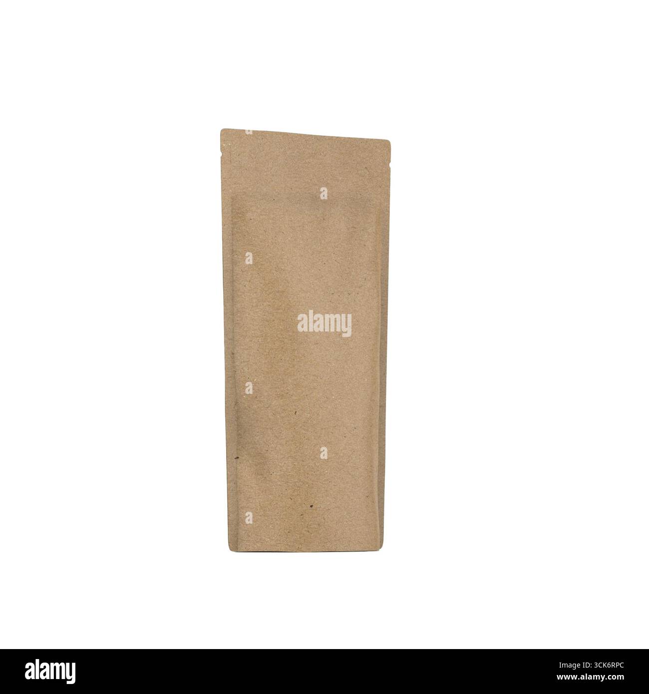 Un sac en papier brun simple, généralement utilisé pour emballer des aliments ou de petits objets. Banque D'Images