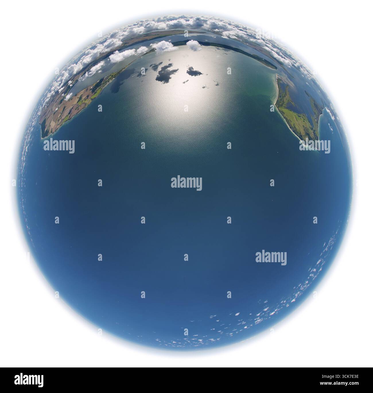 Île de Hiddensee, île de la mer Baltique, Mecklembourg-Poméranie occidentale, Allemagne, Europe, vue aérienne, vue plongeante, photographie aérienne, photogra aérienne Banque D'Images
