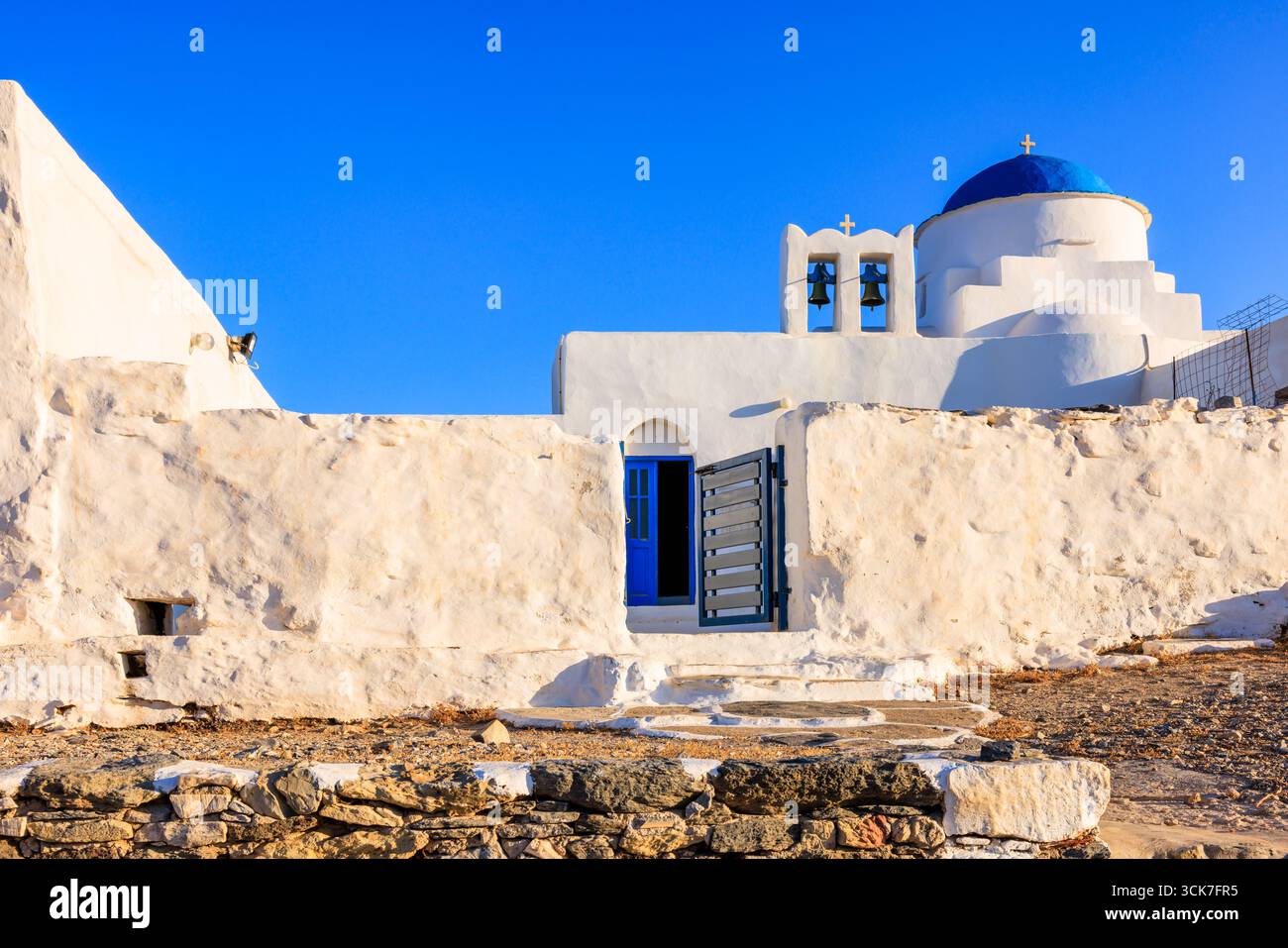 Monastère d'Agios Georgios, Sifnos, Cyclades, Grèce Banque D'Images