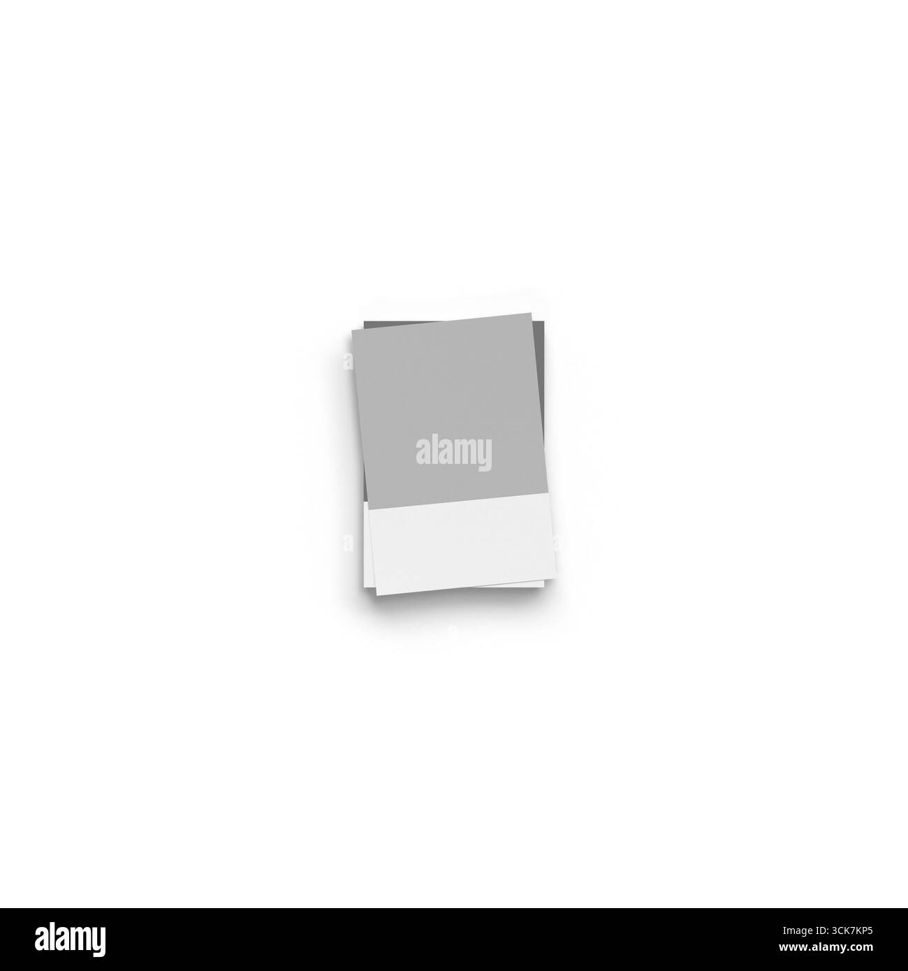 Pile de feuilles de papier gris et blanc, éventuellement à des fins de conception ou d'impression. Banque D'Images