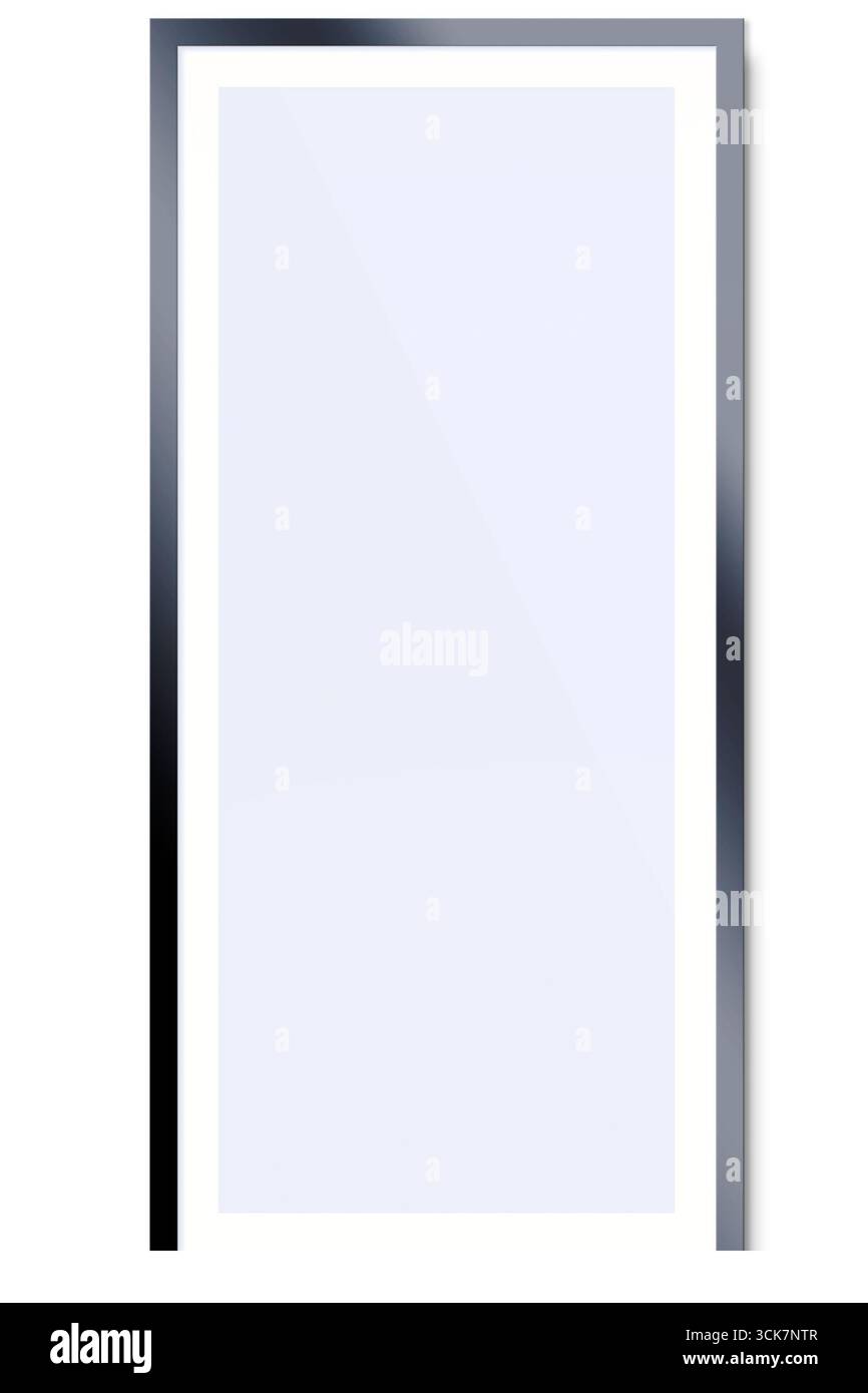 Une porte simple et moderne avec un design élégant, mettant l'accent sur le minimalisme et la fonctionnalité. Banque D'Images