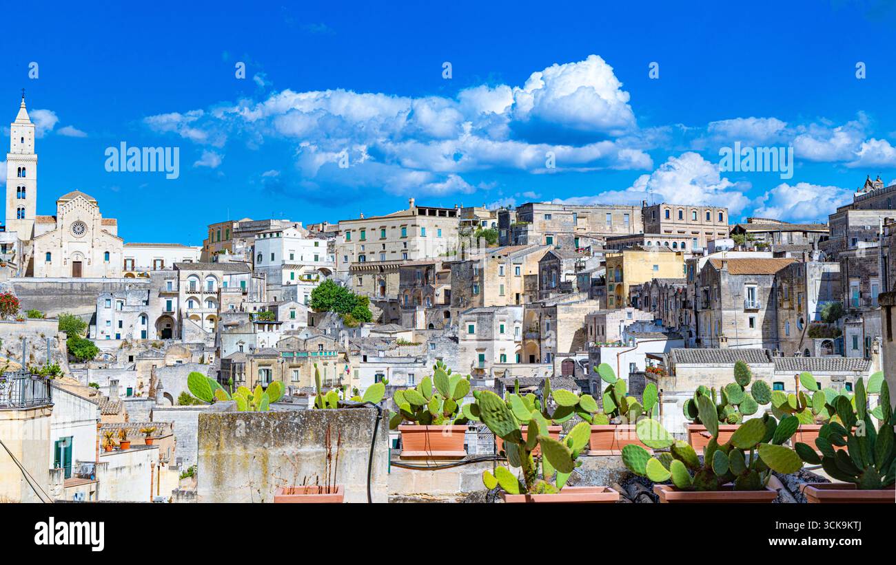 Matera dans la basilique sud de l'Italie Banque D'Images