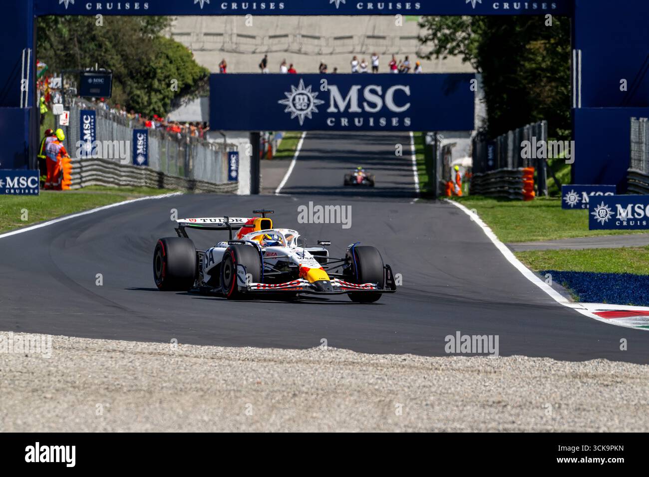 Monza, Italie, 06 septembre 2025, Isack Hadjar, français, concourt pour Racing Bulls. Les qualifications du Grand Prix d'Italie 2025, qui se déroulent à Monza, en Italie. Crédit : Michael Potts/Alamy Live News Banque D'Images