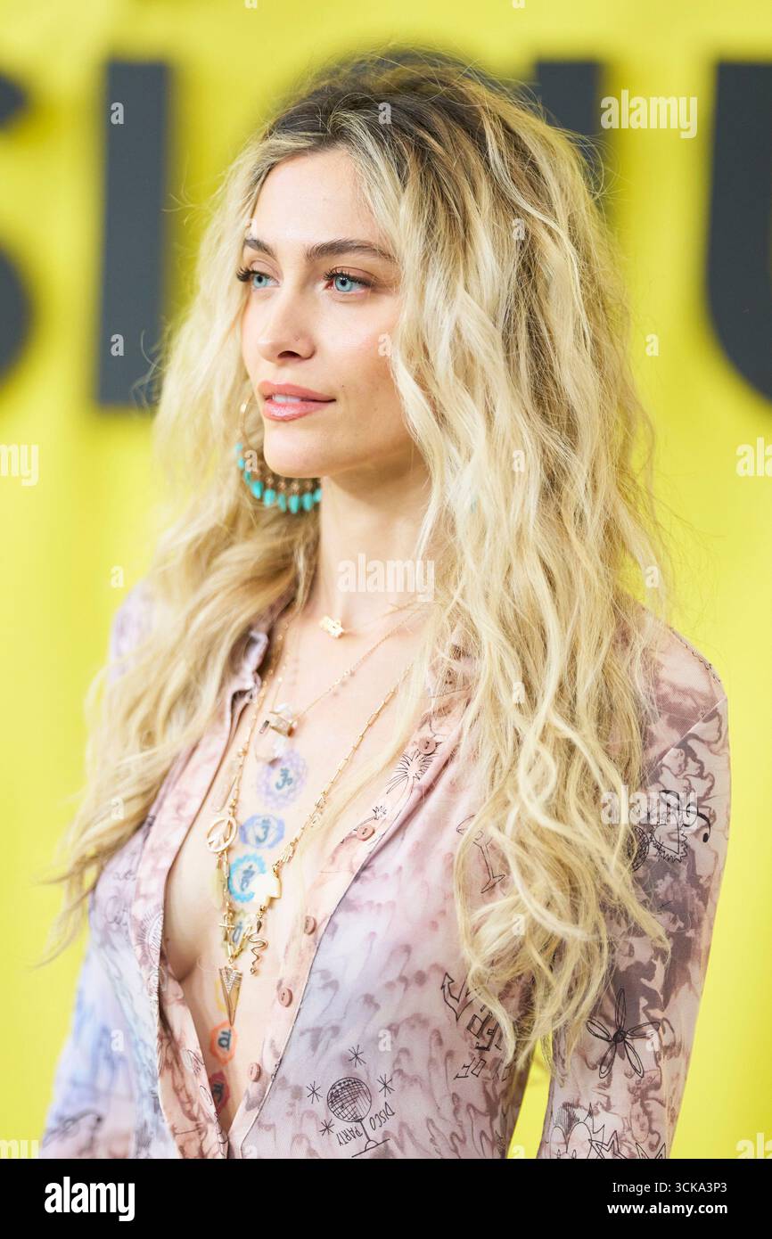 Barcelone. Espagne. 20250910, Paris Jackson assiste à la photoconférence Desigual 'Studio, premium line' au Nau de turbines de les Tres Xemeneies le 10 septembre 2025 à Barcelone, Espagne Banque D'Images