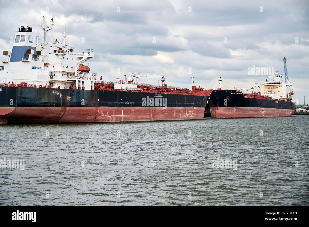 Le port de Rotterdam, pays-Bas Banque D'Images