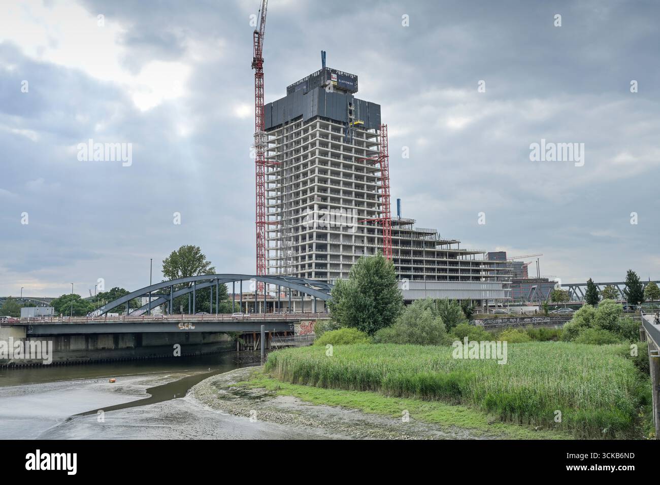 Elbtower, Baustelle, Rohbau, Zweibrückenstraße, Hambourg, Deutschland Banque D'Images