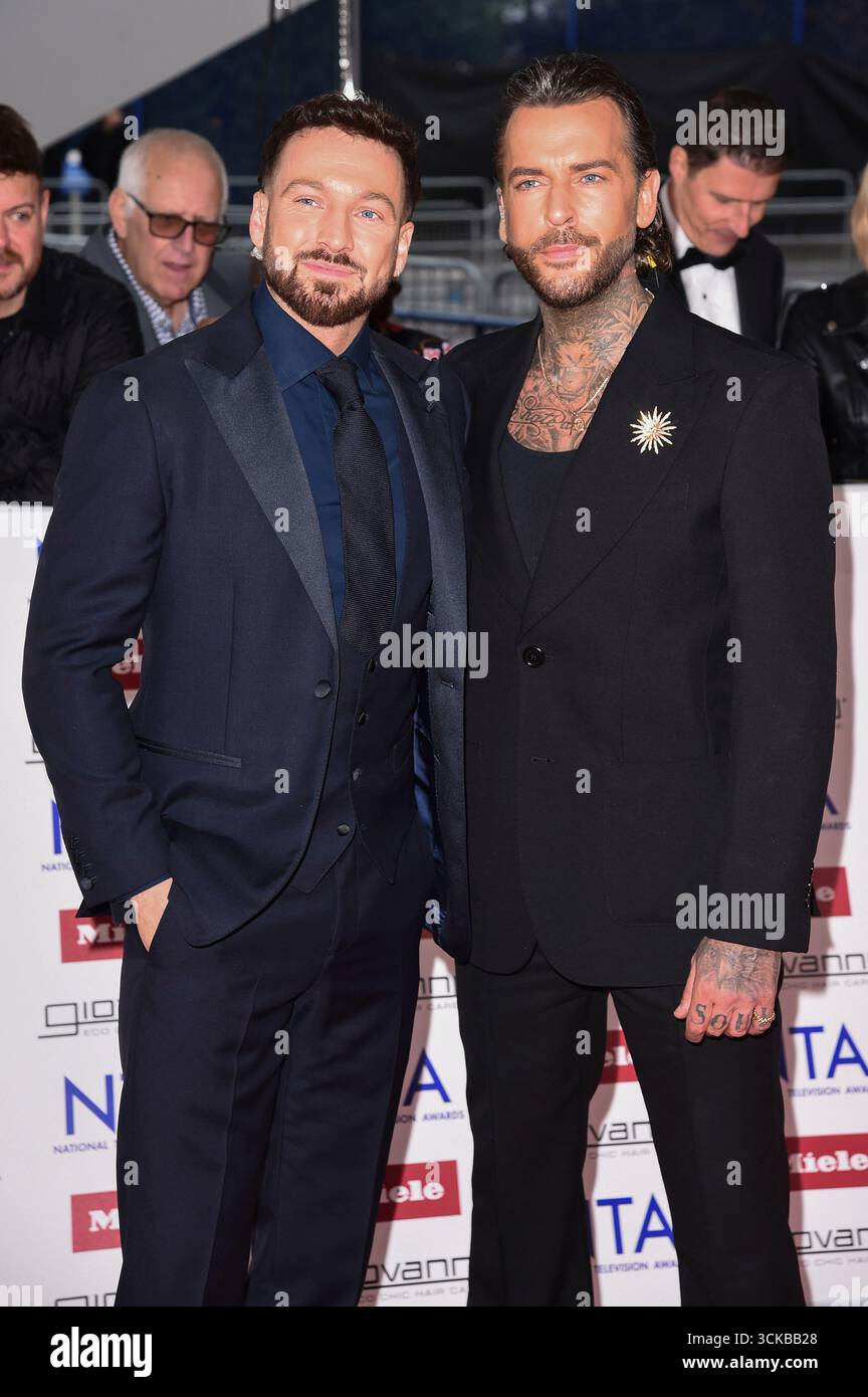 Sam Thompson und Pete Burns BEI der Verleihung der 30. National Television Awards 2025 in der O2 Arena. Londres, 10.09.2025 Banque D'Images