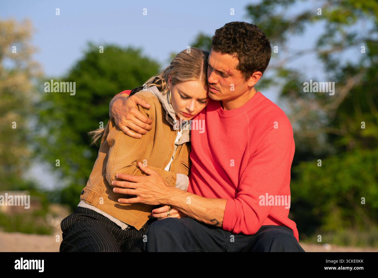 Eenie Meanie Samara Weaving & Karl Glusman Banque D'Images