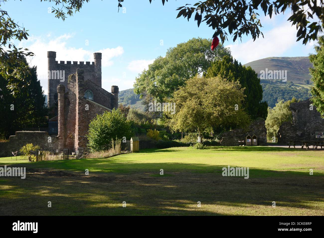 Abergavenny Castle Banque D'Images