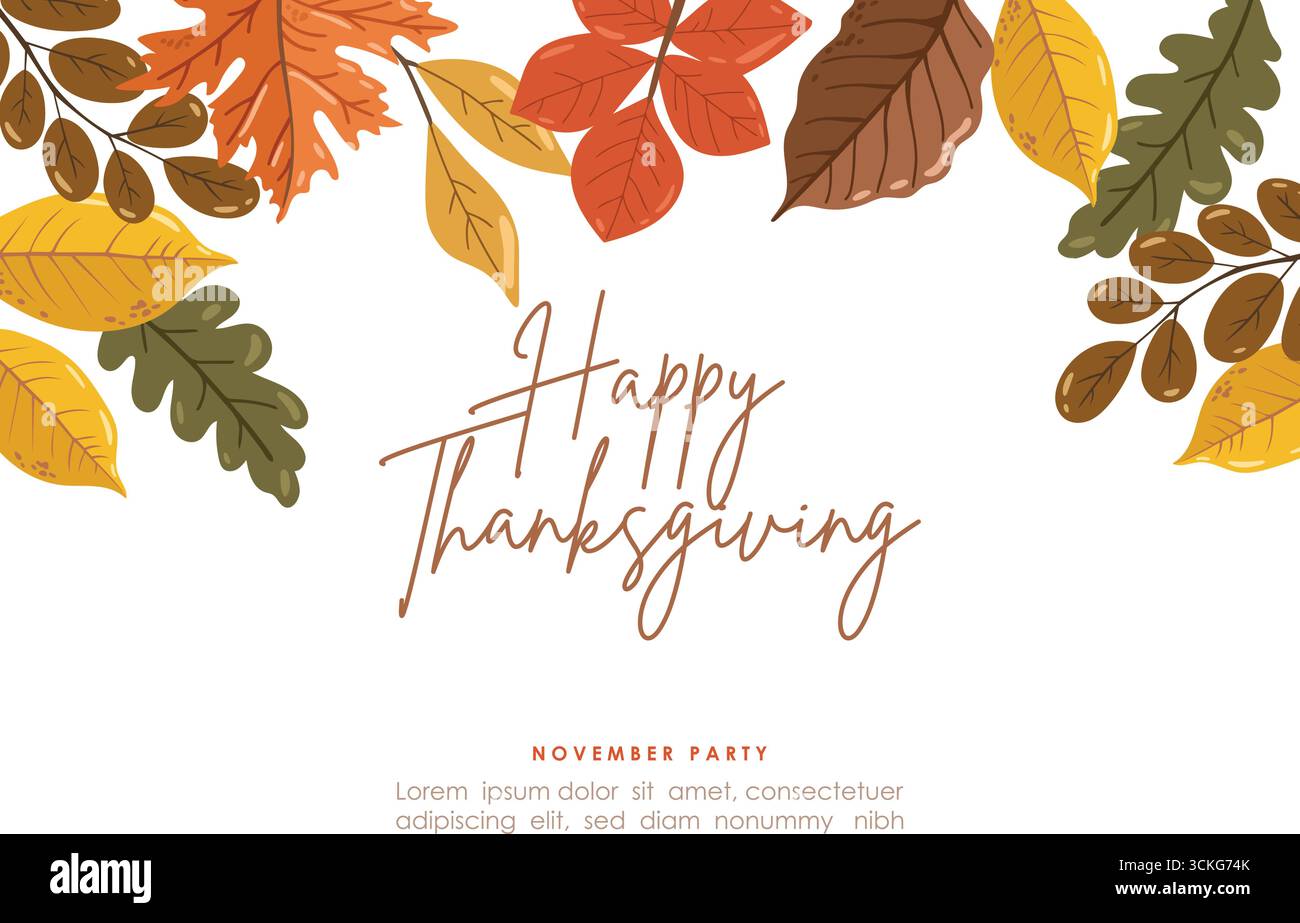 Conception de Thanksgiving, collection d'automne, ensemble confortable d'automne, conception pour affiches, cartes, autocollants Illustration de Vecteur