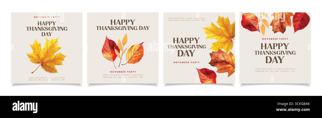 Conception de Thanksgiving, collection d'automne, ensemble confortable d'automne, conception pour affiches, cartes, autocollants Illustration de Vecteur