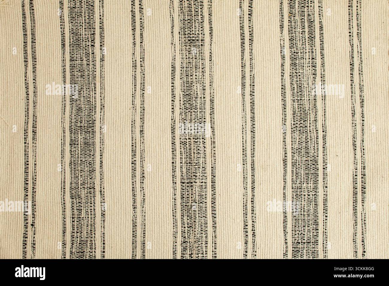 Tapis ou tapis rustique à motifs rétro, toile de fond texturée abstraite, pose à plat Banque D'Images