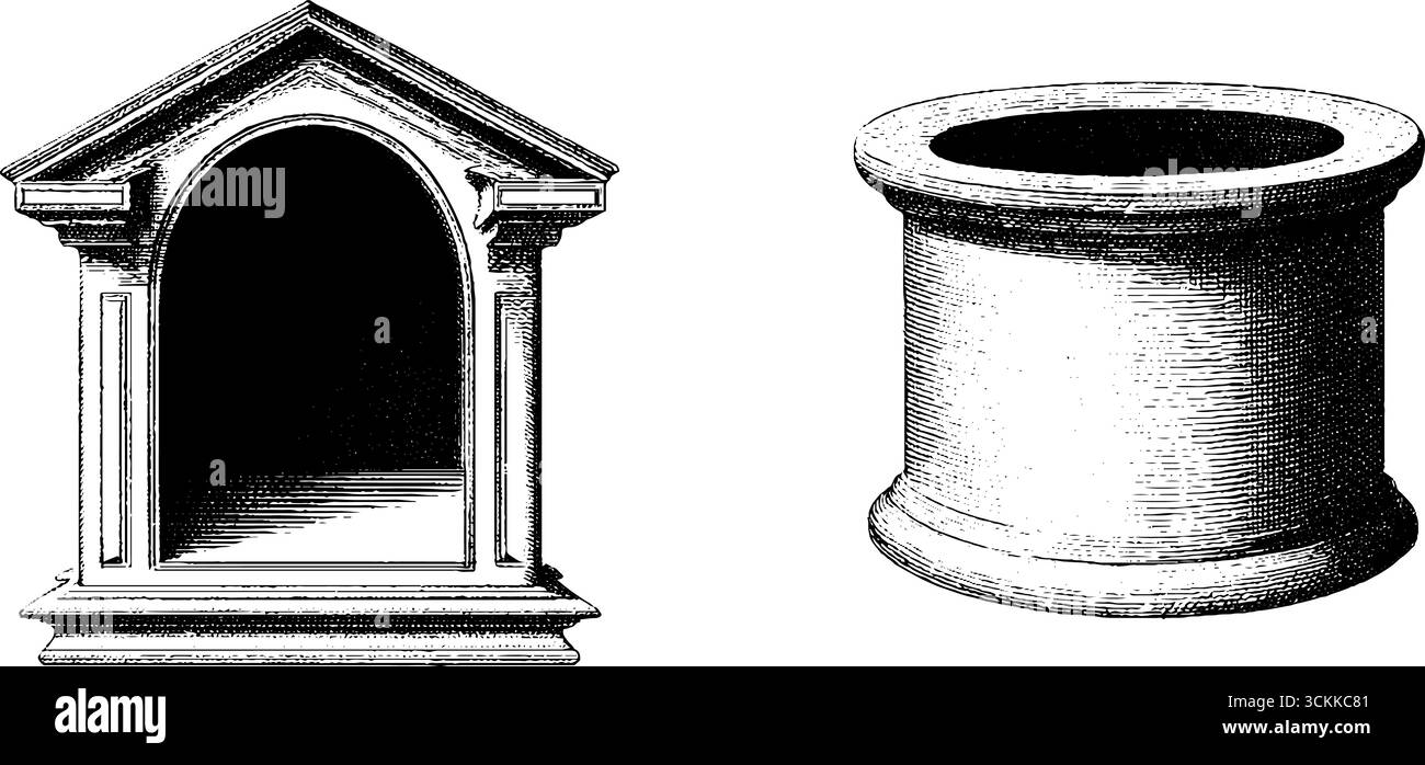 Set de gravure kinetoscope vintage pour le design historique et les collectionneurs antiques. Illustration de Vecteur