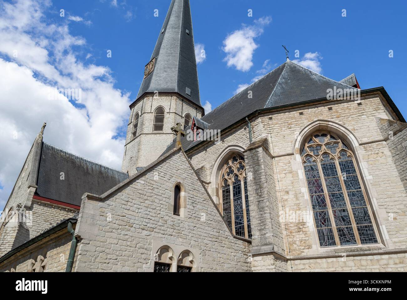 Saint-Petruskerk / Église Saint-Pierre dans le village Bazel près de Kruibeke, Flandre orientale, Belgique Banque D'Images