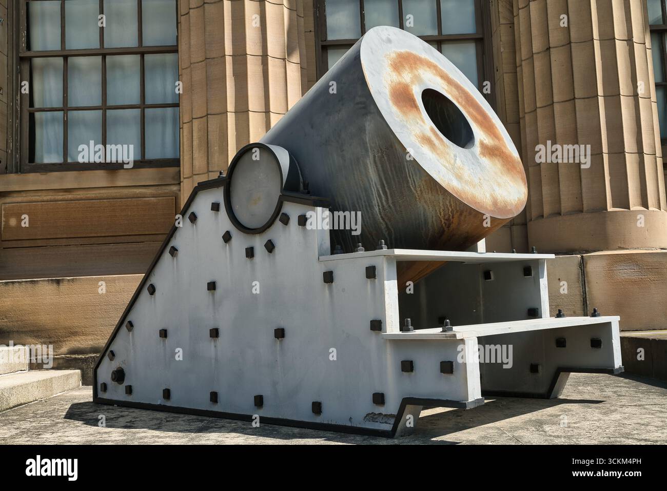 Mortier devant l'American civil War Museum of Ohio, Tiffin Ohio. USA 2025 Banque D'Images