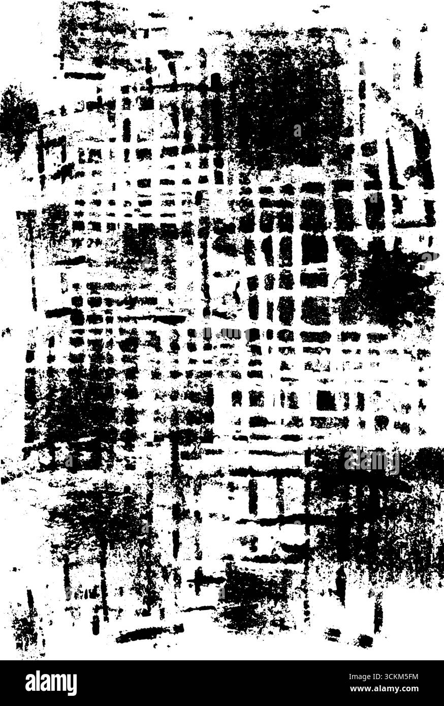 Disposition rectangulaire abstraite minimaliste en noir et blanc pour un design moderne. Illustration de Vecteur