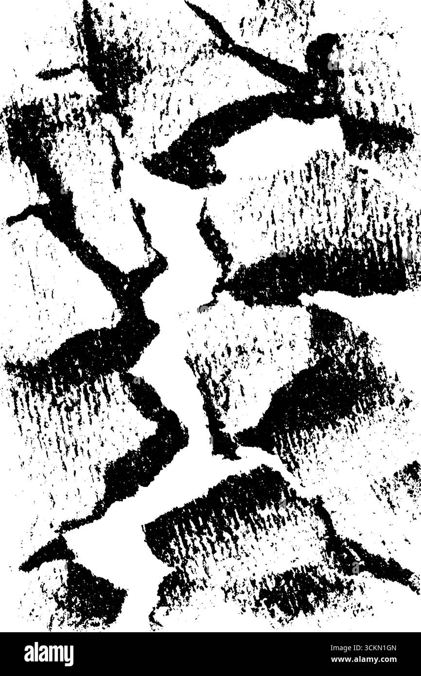 Texture de verre brisé monochrome pour un design dynamique et des arrière-plans artistiques. Illustration de Vecteur