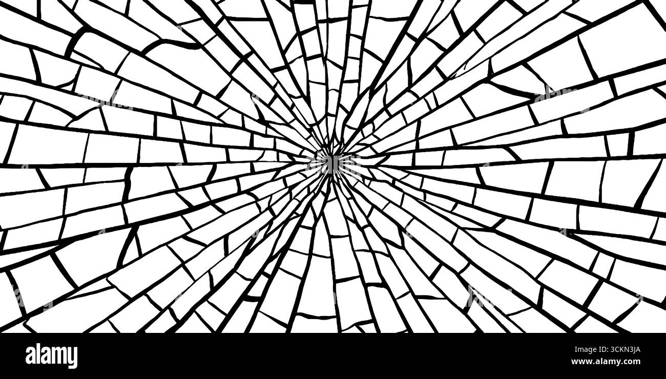 Motif miroir brisé complexe pour une utilisation créative. Illustration de Vecteur