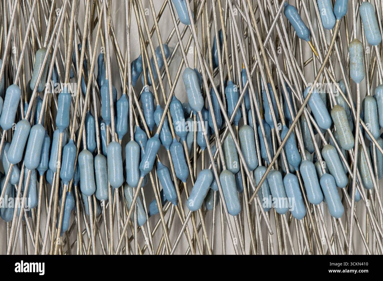 Prescision Metal film Resistance composants matériels informatiques technologie électronique. Banque D'Images