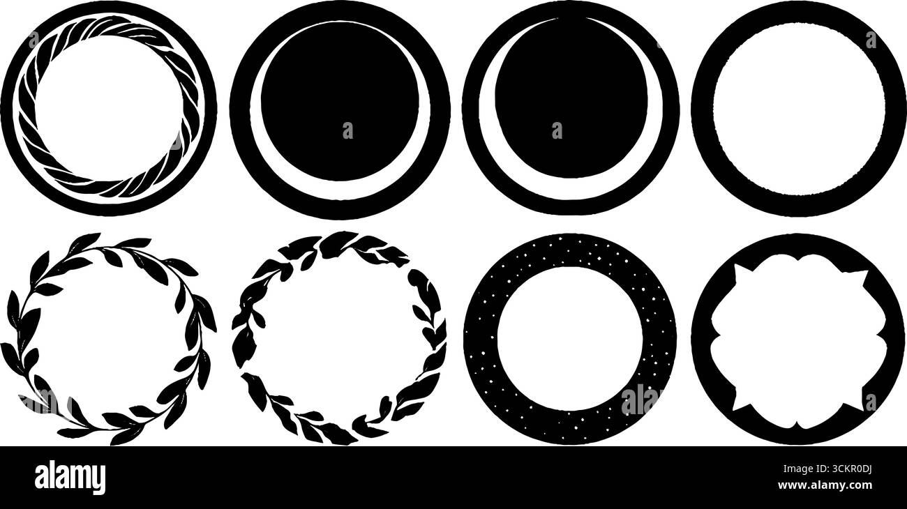 Motifs mosaïques élégants et motifs de halo de lune pour des projets créatifs. Illustration de Vecteur