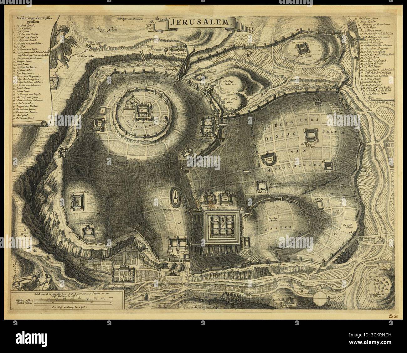 Olfert Dapper, Jérusalem Banque D'Images