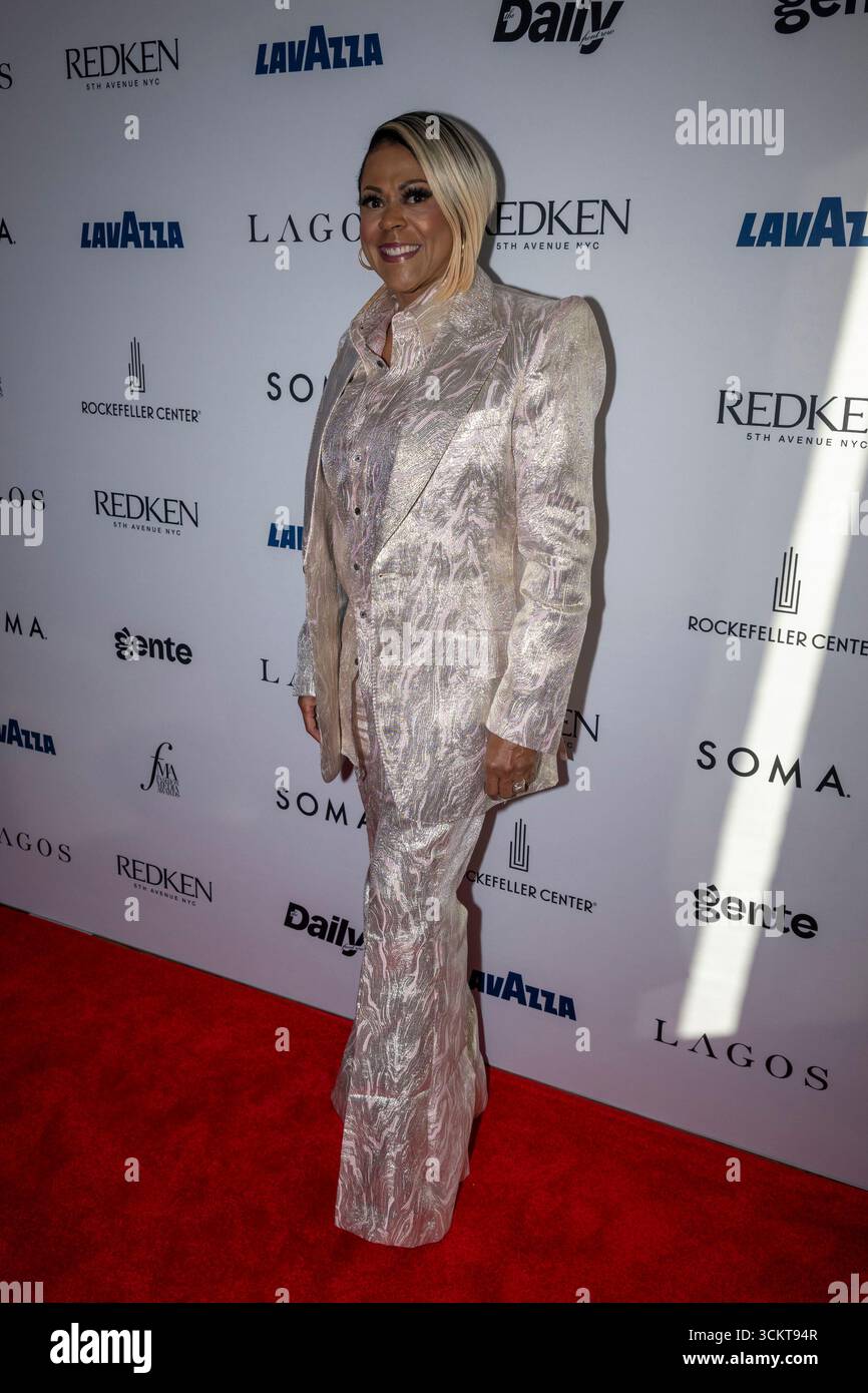 New York, États-Unis. 12 septembre 2025. Crystal Waters assiste à la 12e édition des Fashion Media Awards du Daily Front Row au Rainbow Room à New York, New York, États-Unis, le 12 septembre 2025. (Photo de M10s/TheNews2/NurPhoto) crédit : NurPhoto SRL/Alamy Live News Banque D'Images