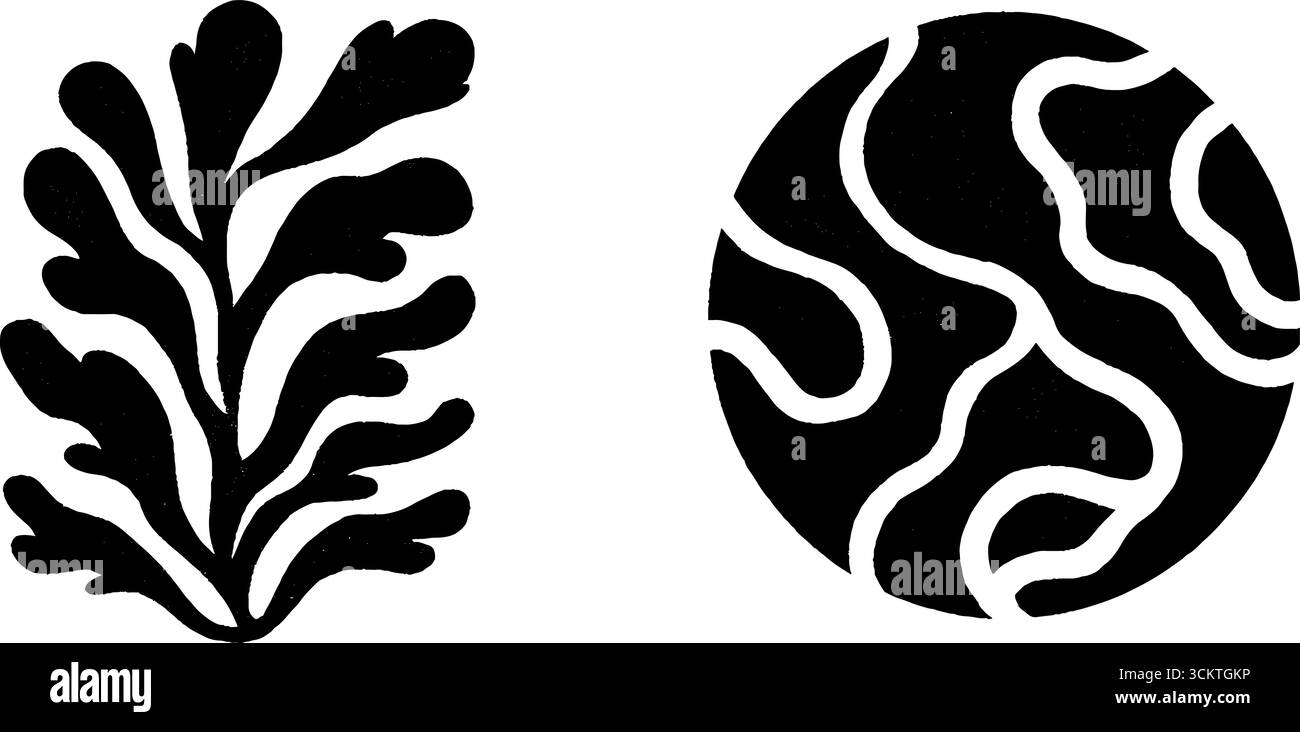 Motifs abstraits : fenêtre circulaire et éléments de conception en mosaïque pour la décoration. Illustration de Vecteur