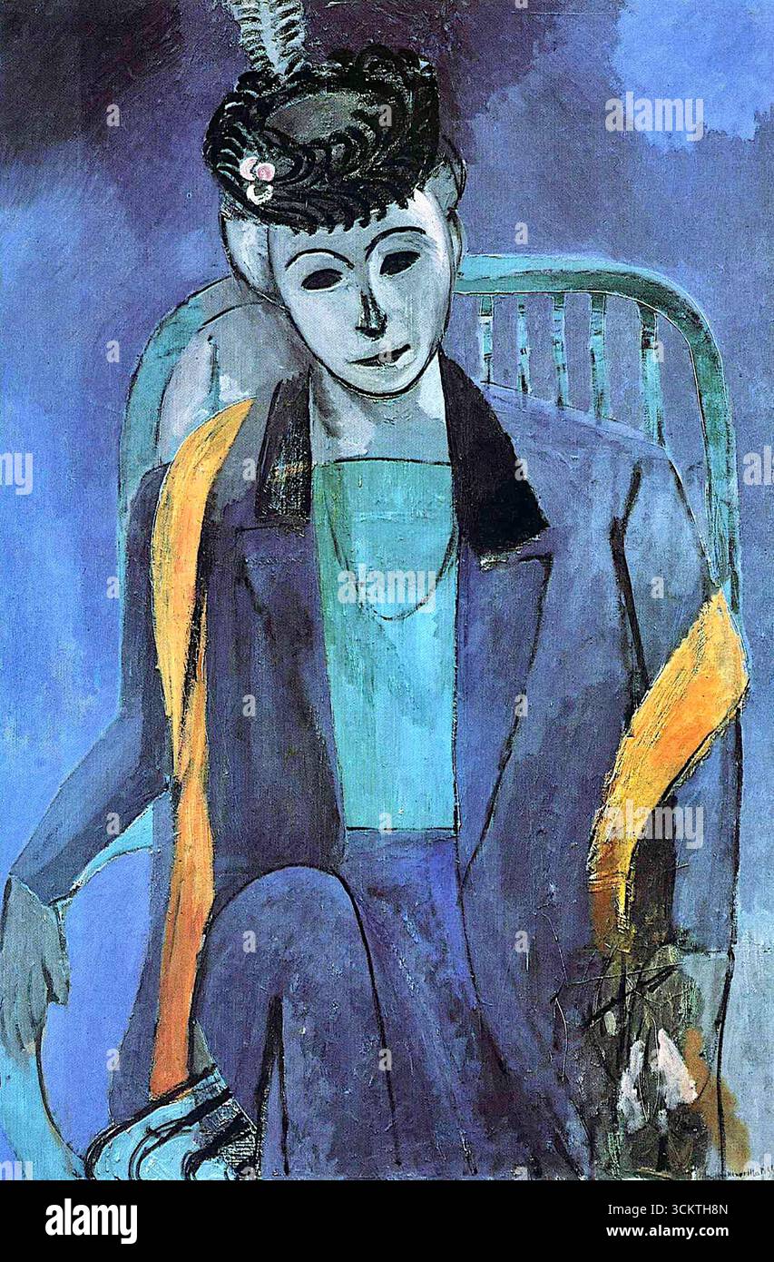 Henri Matisse - Portrait de la femme de l'artiste - 1913 Banque D'Images