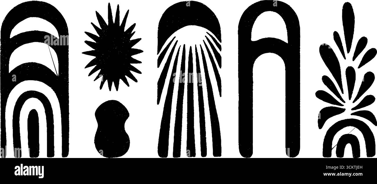 Éléments architecturaux gothiques avec des concepts de contrefort, d'arc et de flèche volants. Illustration de Vecteur