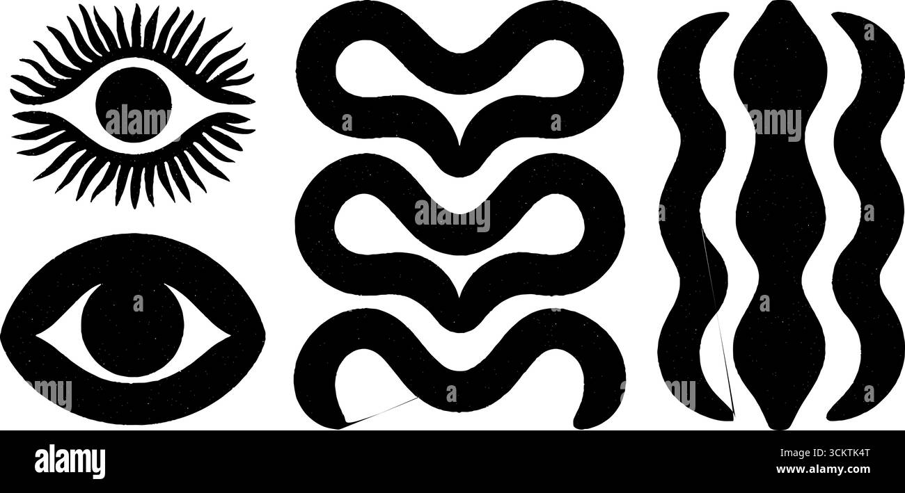 Gorgon antique et sculptures en mosaïque pour le design décoratif. Illustration de Vecteur