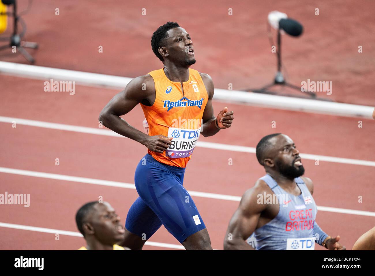 Taymir Burnet des pays-Bas lors du 100m hommes - Round 1 le jour 1 au stade national du Japon le 13 septembre 2025 à Tokyo, Japon. (Crédit : Andy Astfalck/MTB-photo/Alamy Live News) Banque D'Images